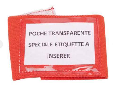 brassard personnalisable avec pochette